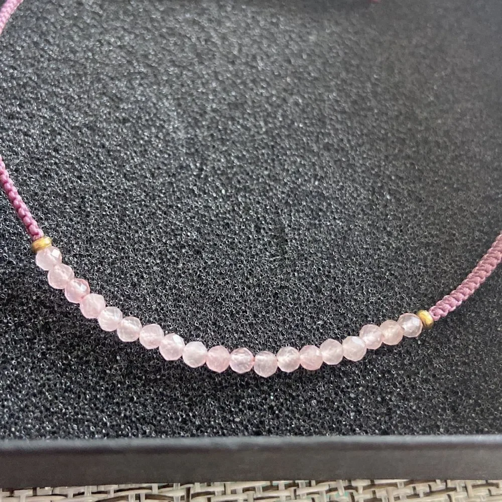 Veronica Antonucci bracelet pull tye light purple NWT